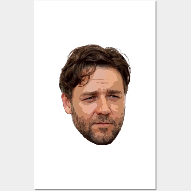 Russell Crowe Vector Art Wall Art by Playful Creatives